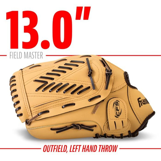 Franklin 13” Baseball / Softball Glove - Left Hand Throw Tan