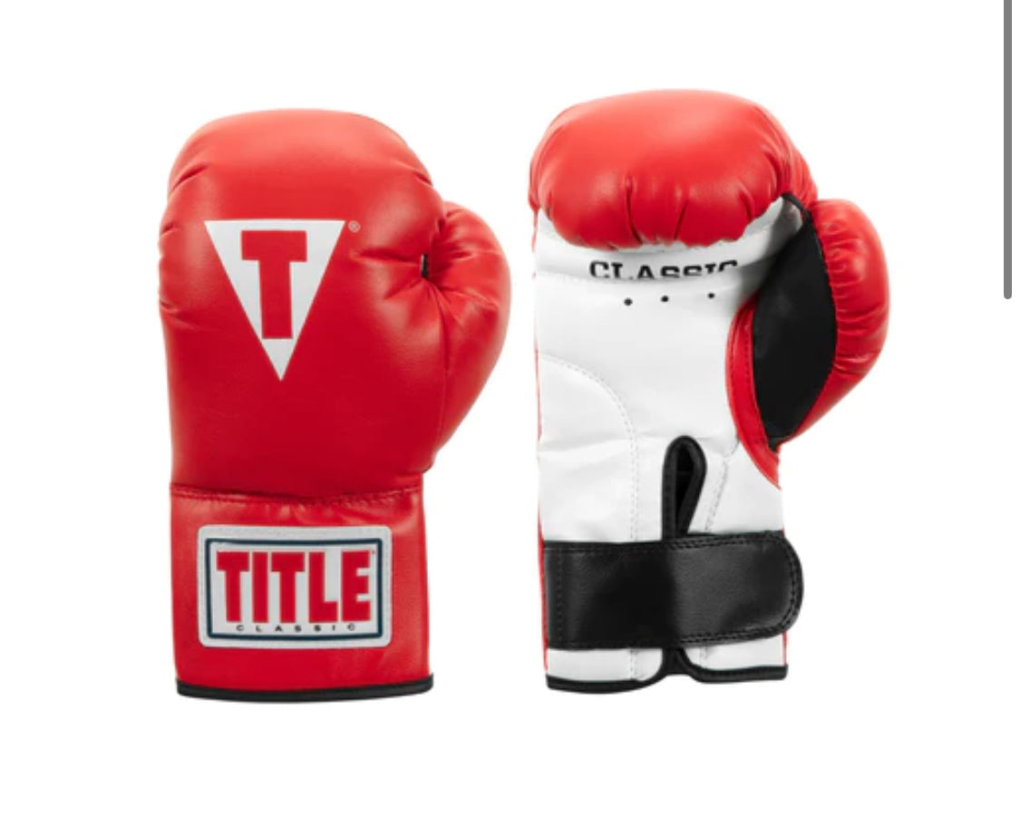 Title Classic Kid & Youth 8 oz Boxing Gloves 2.0 - Durable Design for Young Champions and Beginners