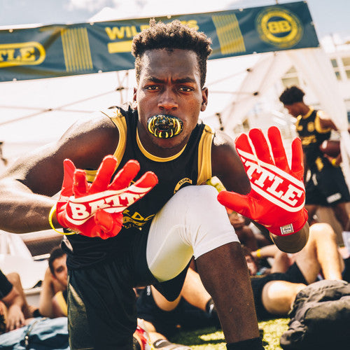 Battle Receiver Football Gloves - Youth