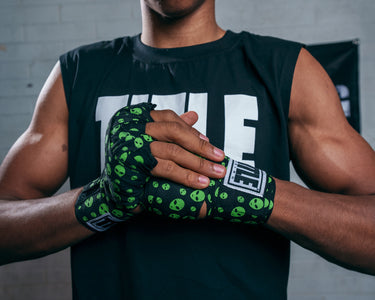 TITLE Boxing Print Hand Wraps 180"