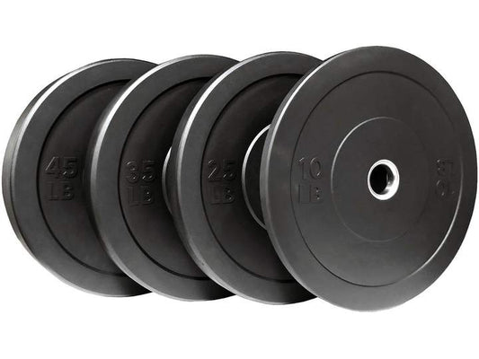 rubber bumper plates in various weights