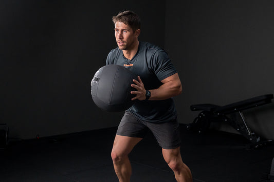 exercising with medicine balls