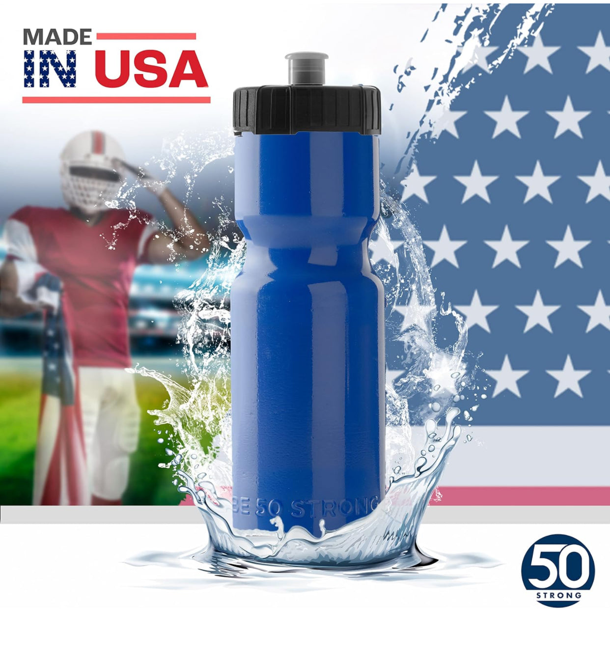 Sports Bottle w/Pop Cap