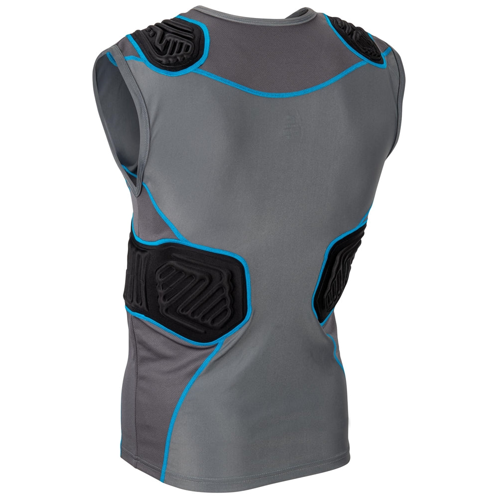 Football Padded Compression Shirt - Bull Rush Undershirt - Adult