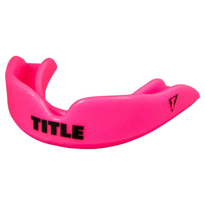 Title Mouth Guard Super Shield -neon pink