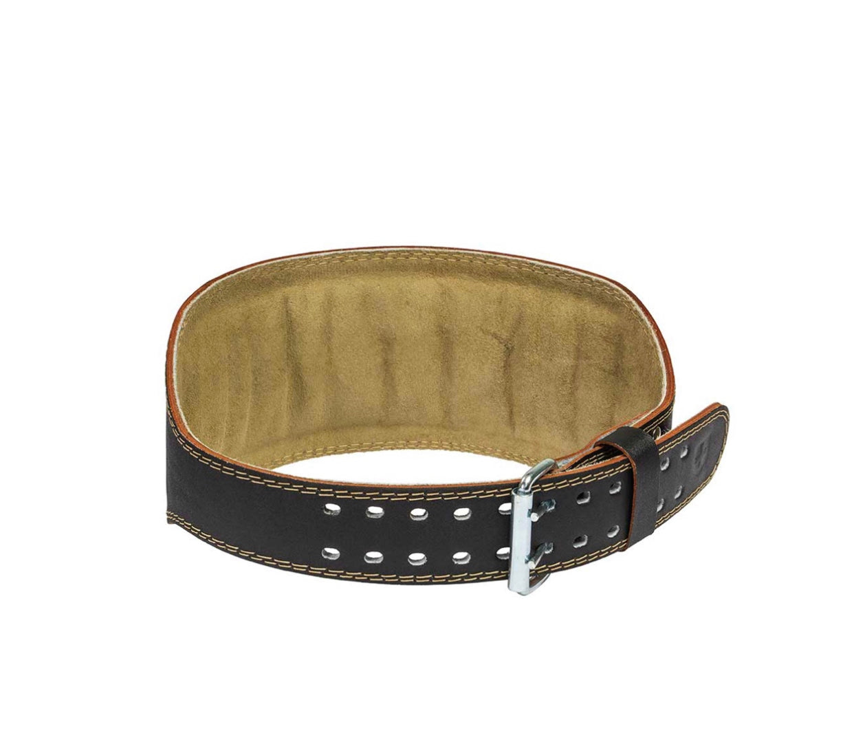 Padded Leather Lifting Belt - 6 inch Weight Lifting Belt