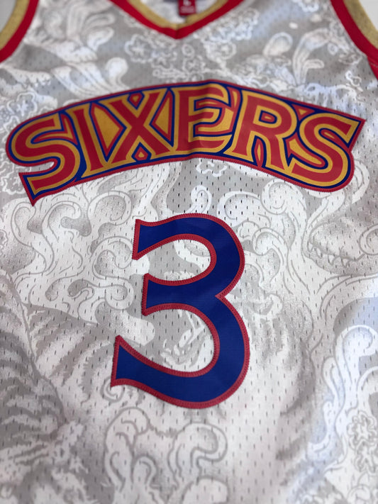 Philadelphia 76ers Allen Iverson Hardwood Classics Lunar New Year Mitchell & Ness Jersey