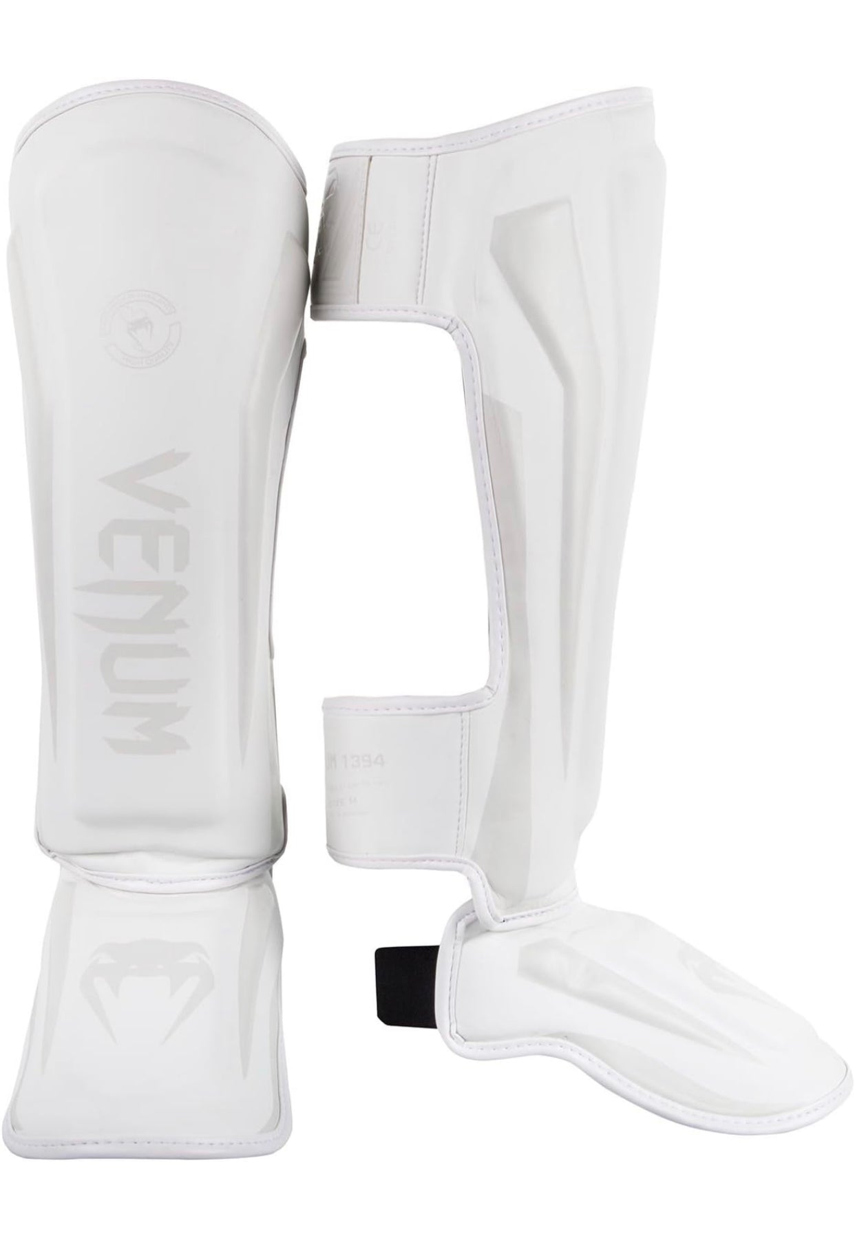 Venum Elite Shin Guards - white