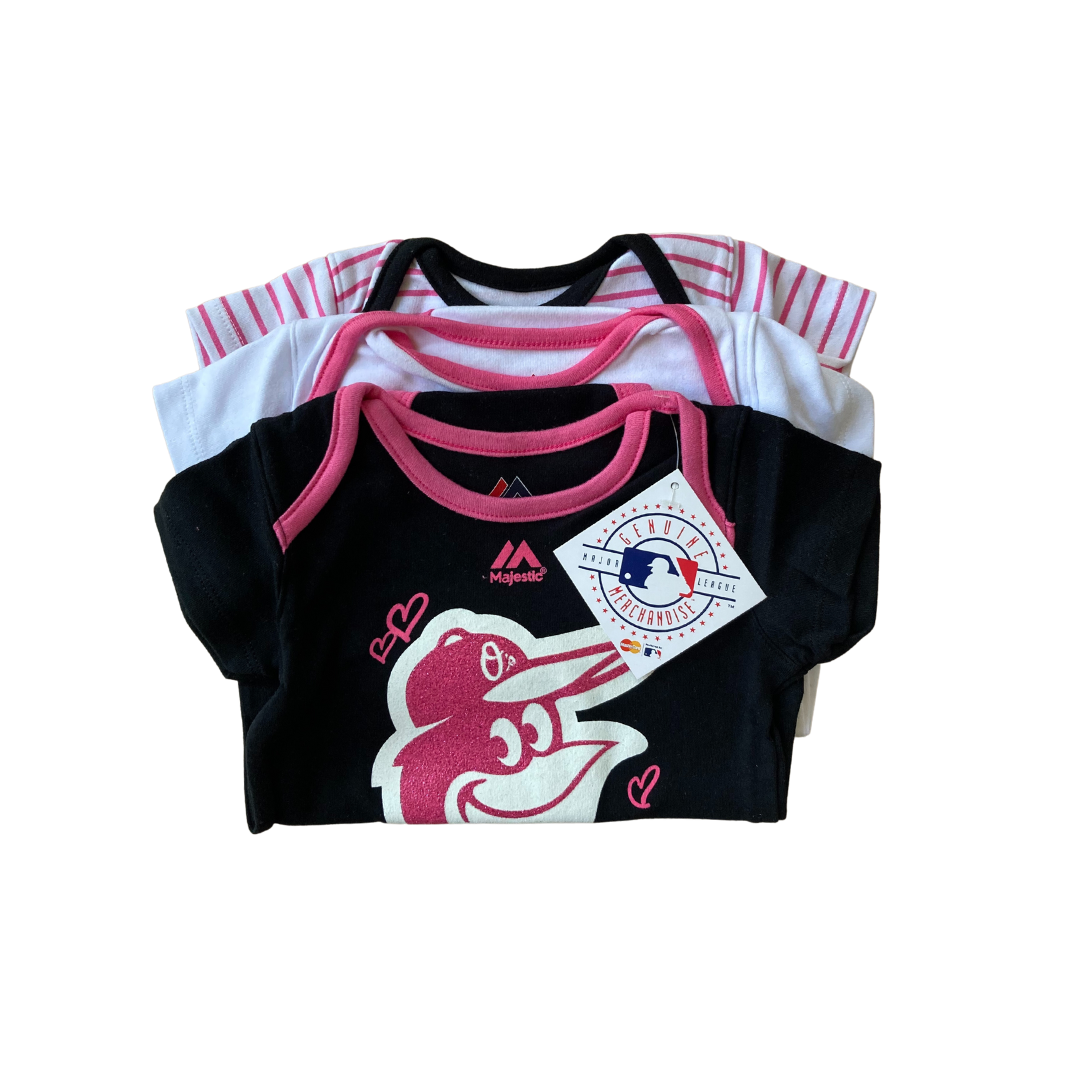 Baltimore Orioles Short Sleeve Onesies