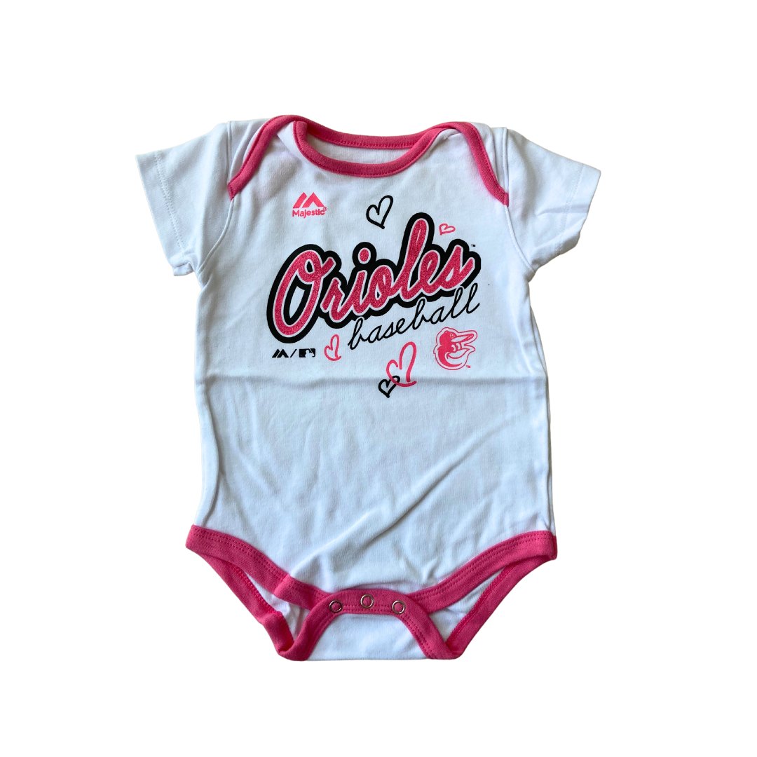 Baltimore Orioles Short Sleeve Onesies