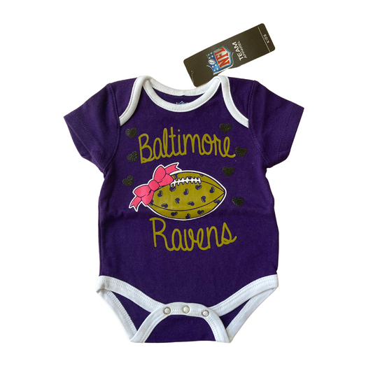 Baltimore Ravens Short Sleeved Onesies