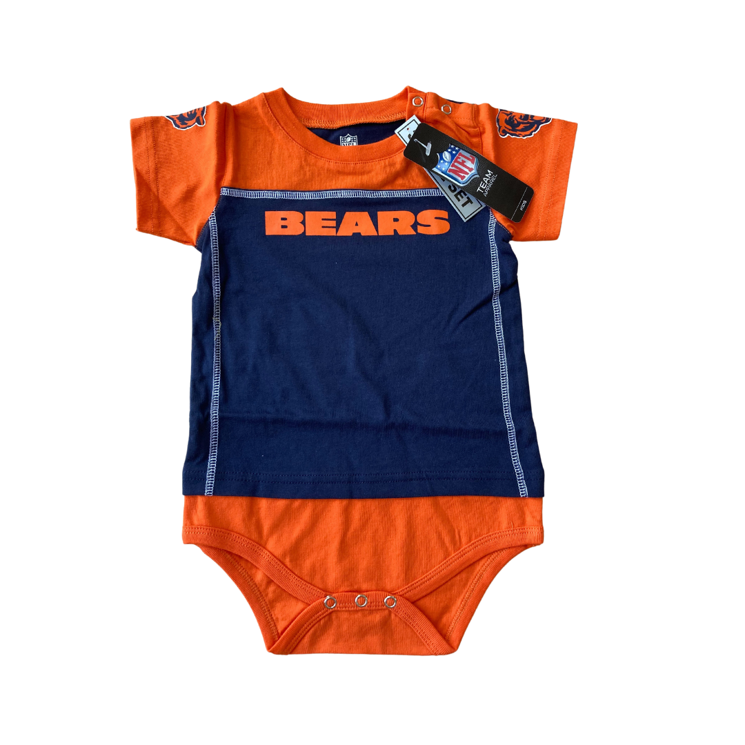 Chicago Bears Onesie/Bib/Booties 3-piece Set