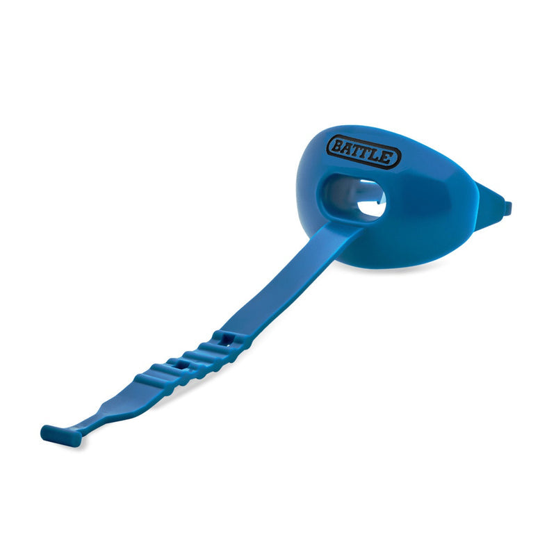BATTLE Speed Football Mouthguard with Thick Strap - Max Breathability, No Boil, Fits Braces