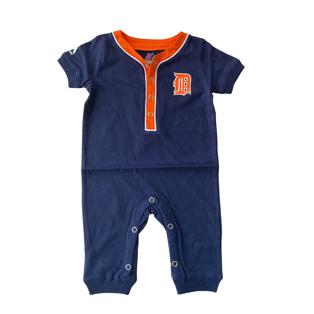 Detroit Tigers Short Sleeve Romper