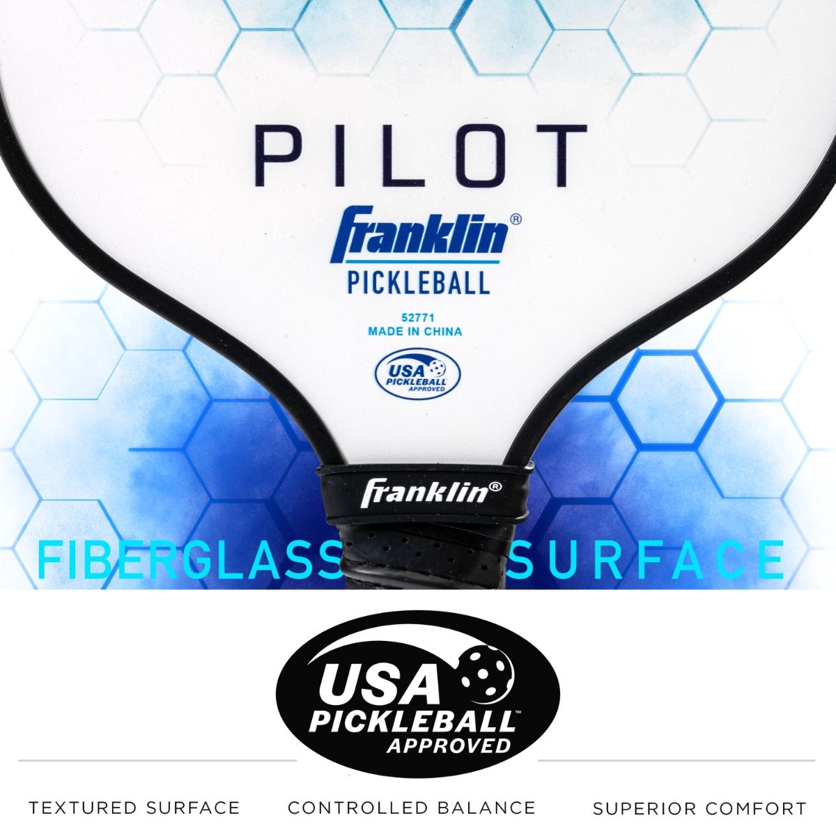 Franklin Pilot Series Fiberglass Paddle with Maxgrit