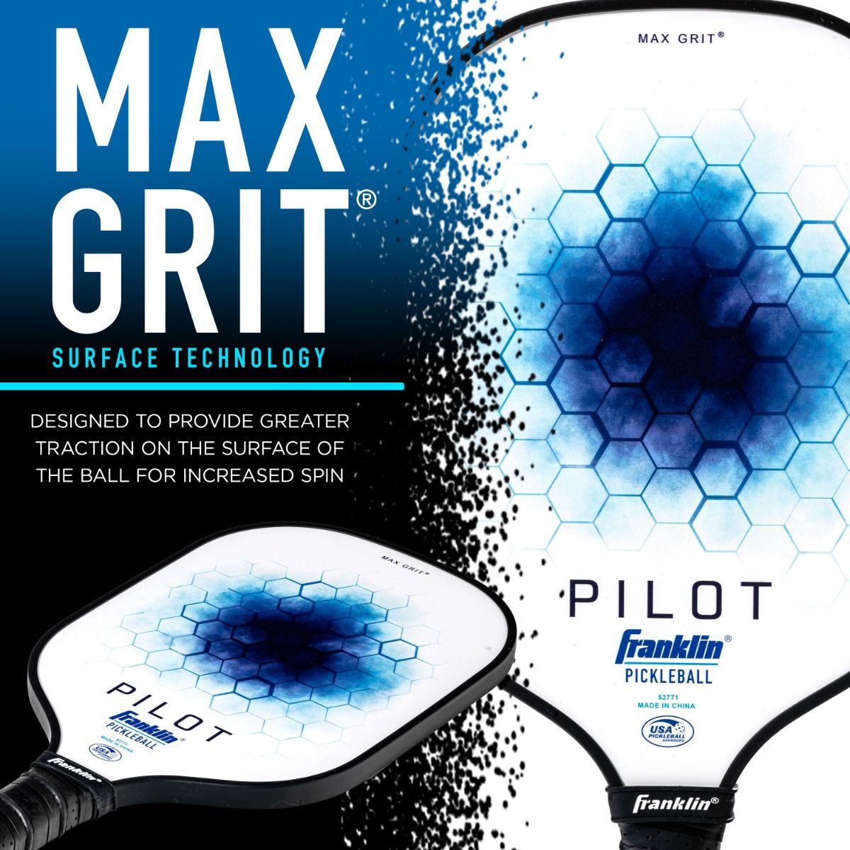 Franklin Pilot Series Fiberglass Paddle with Maxgrit
