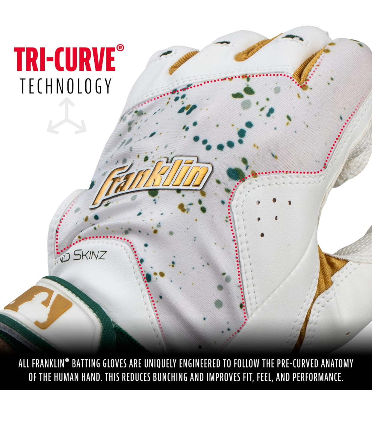Franklin 2nd Skin Youth Drip Series Batting Gloves