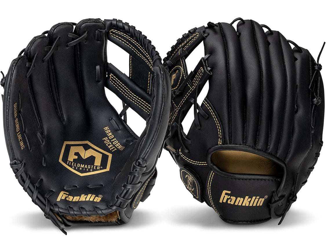 Franklin Field Master Lefty Baseball + Softball Glove | Lightweight Synthetic Leather