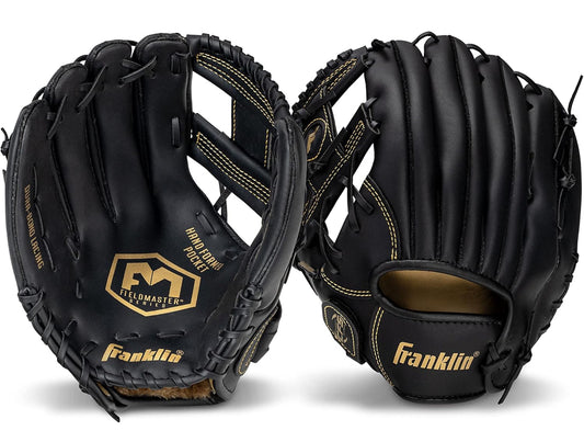 Franklin Field Master Lefty Baseball + Softball Glove | Lightweight Synthetic Leather