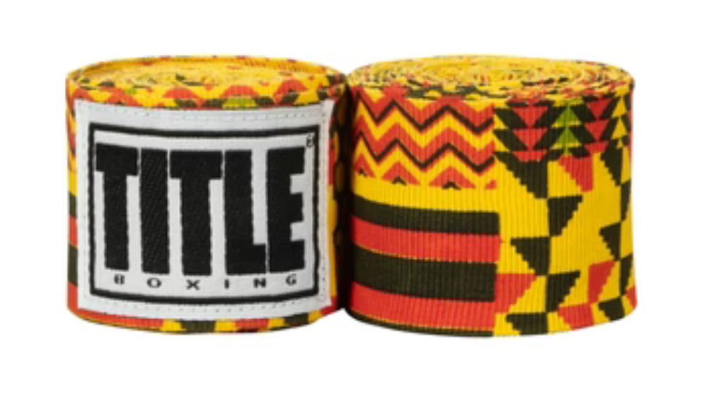 TITLE Boxing Print Hand Wraps 180"