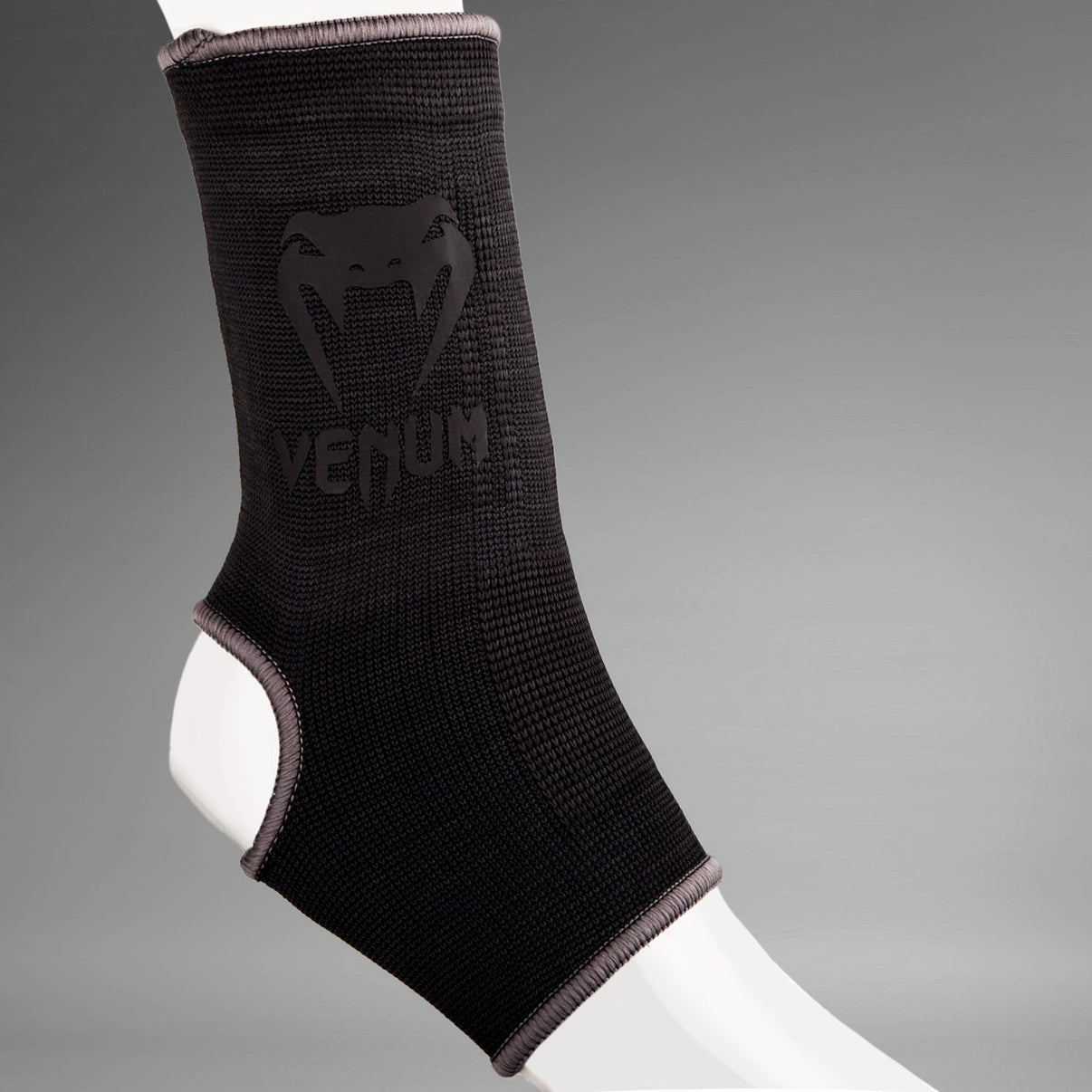 Venum Kontact Ankle Support Guards - High Quality Elasticated Cotton for Optimal Stability, Black/Silver