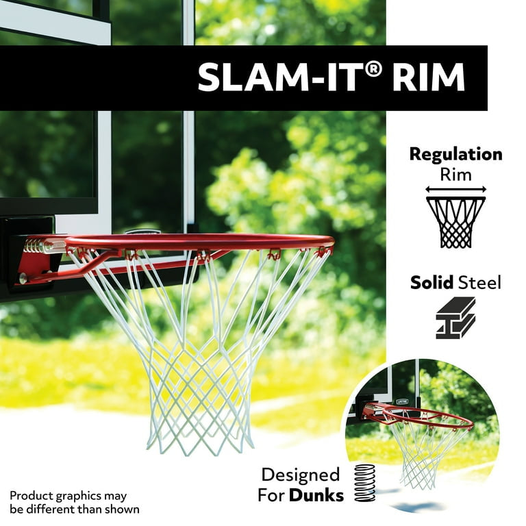 Lifetime Portable Basketball Hoop | 50” board with adjustable height