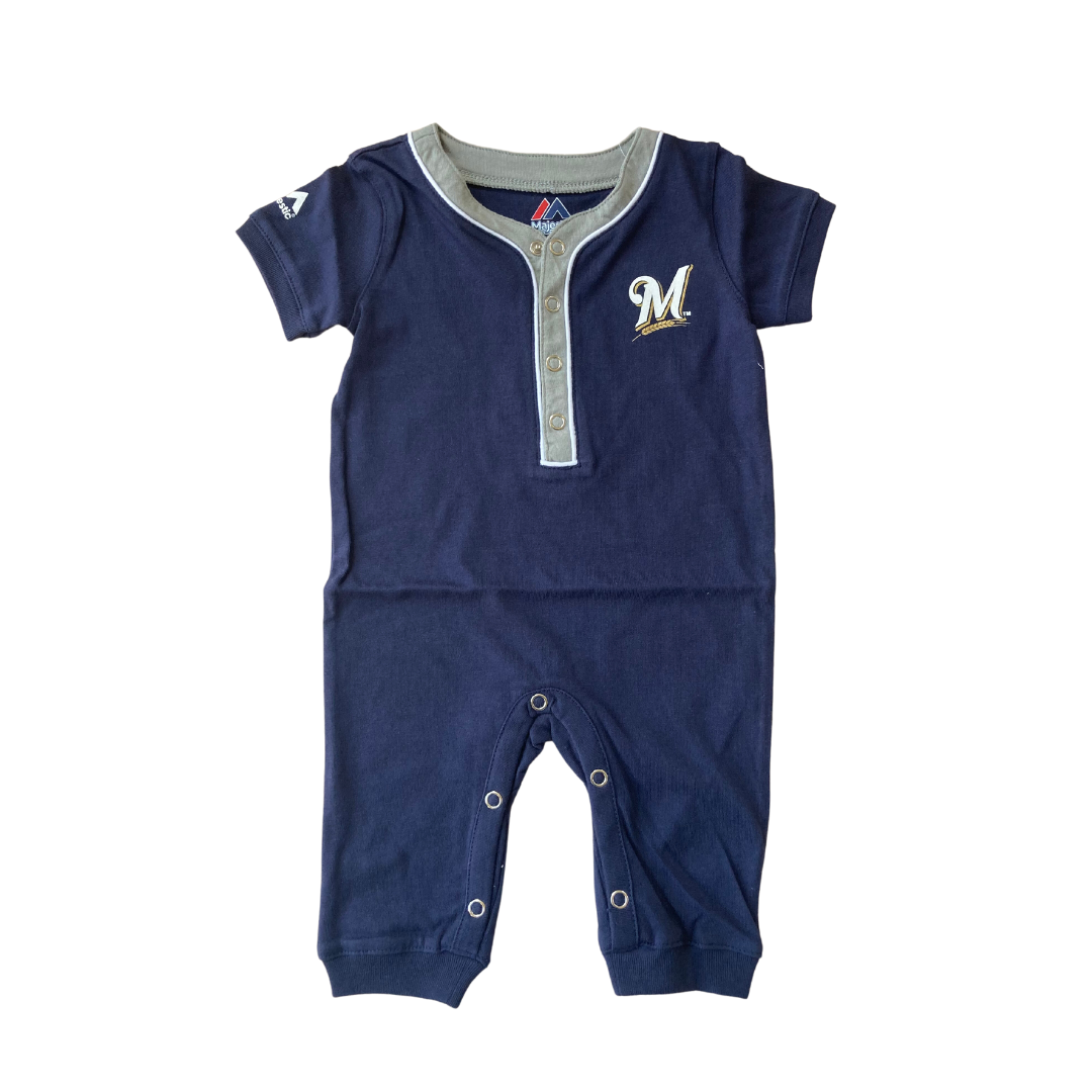 Milwaukee Brewers Short Sleeve Romper