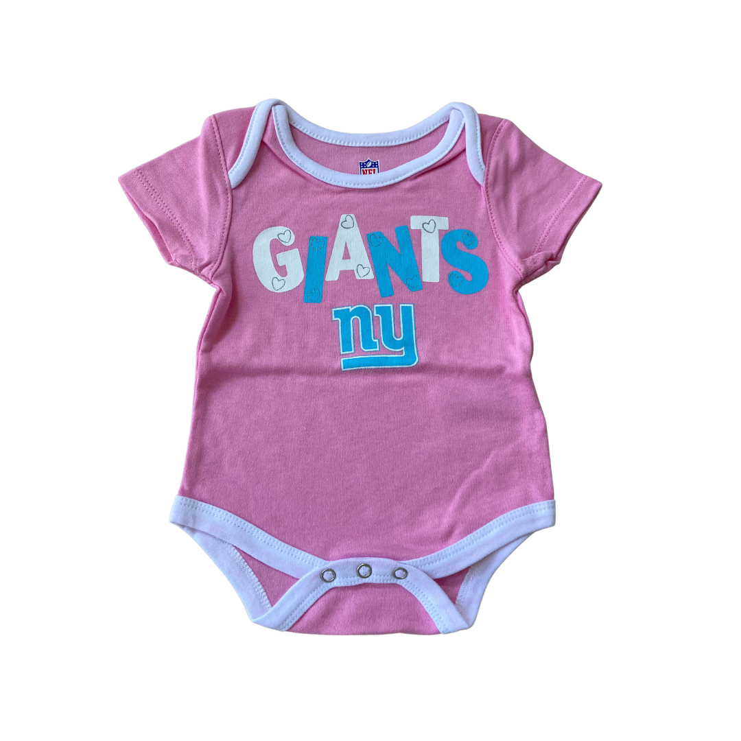 NY Giants Short Sleeved Onesies