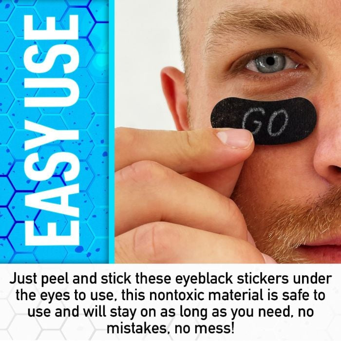 Franklin Customizable Eye Black Stickers With Pencil
