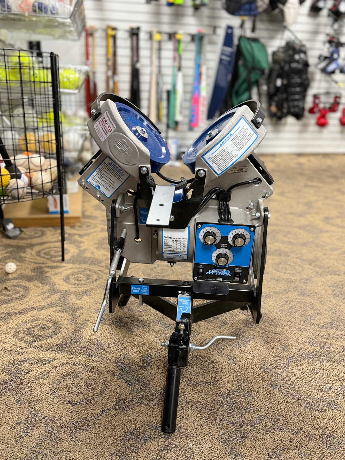 Sports Attack Junior Hack Attack Softball Pitching Machine (used) - IN STORE PICK UP ONLY