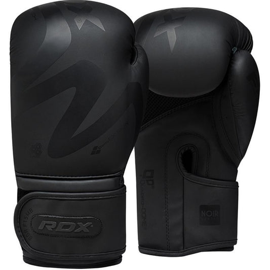 RDX BGR F15 Matte Black Boxing Gloves