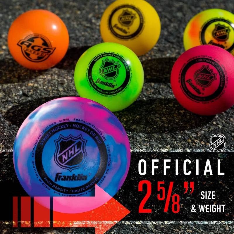 Franklin Street Hockey Glow in The Dark Balls