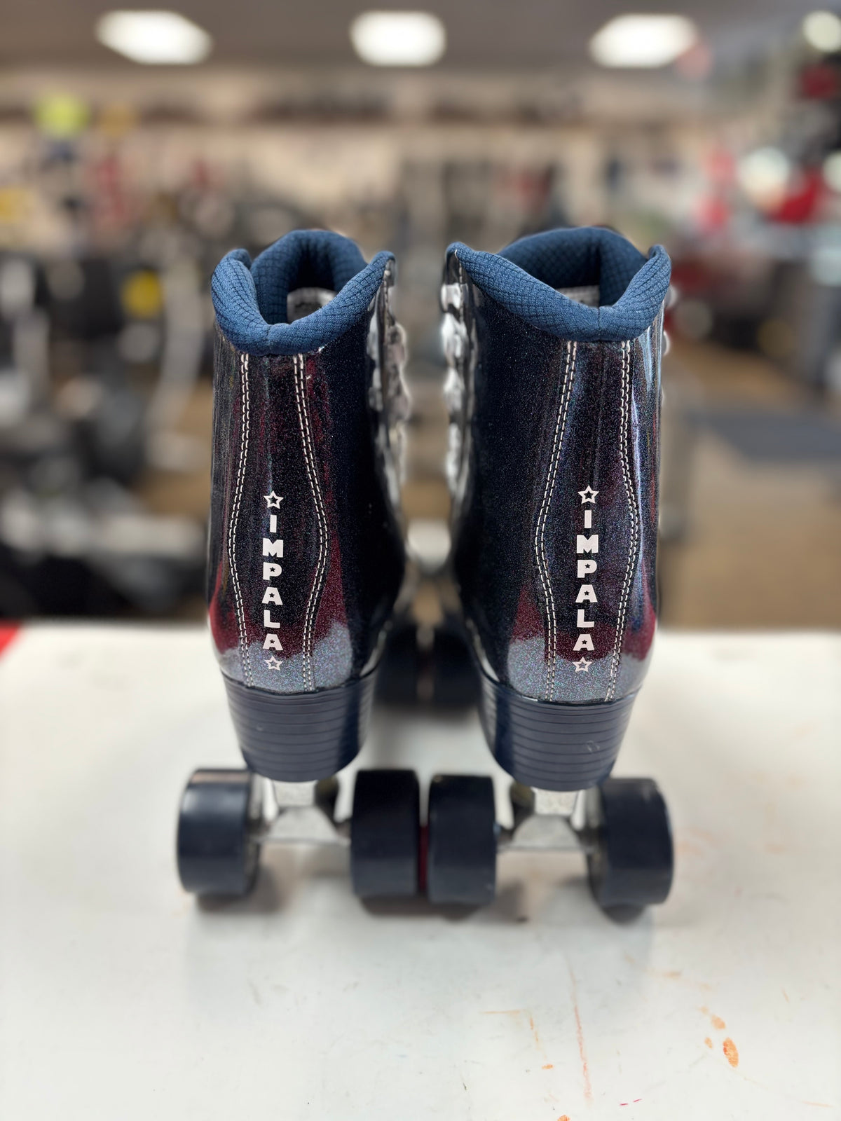 Impala Midnight Blue Glitter Quad Skates - Size Women’s 10 (used)