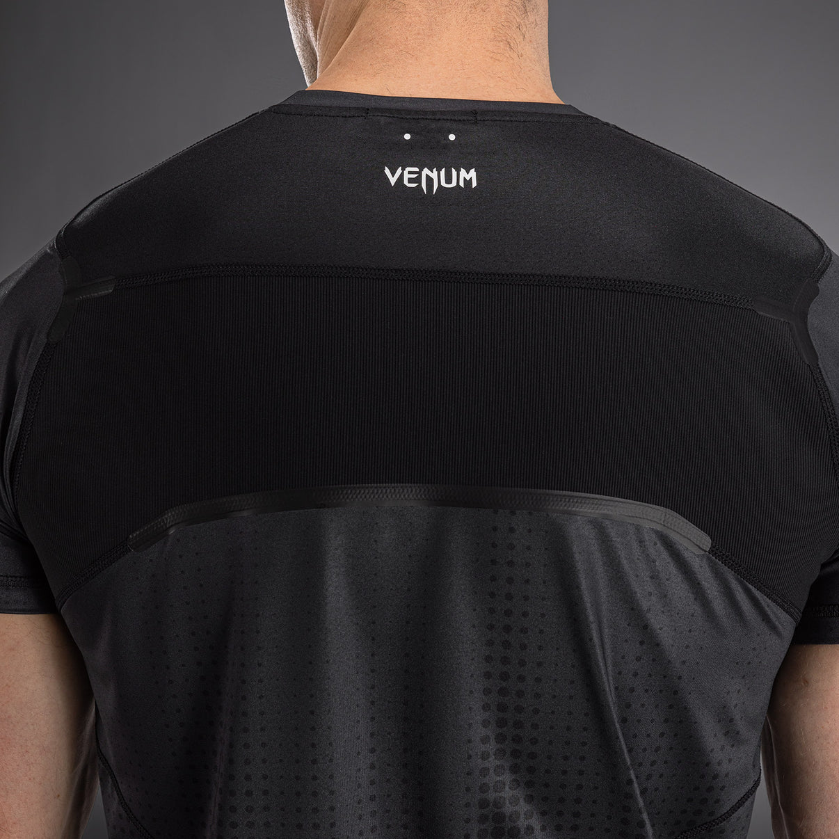 Venum Stealth Short Sleeve Rashguard- Black/White