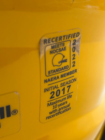 Schutt Vengeance A3 2017 Yellow Helmet-Youth Medium (used)