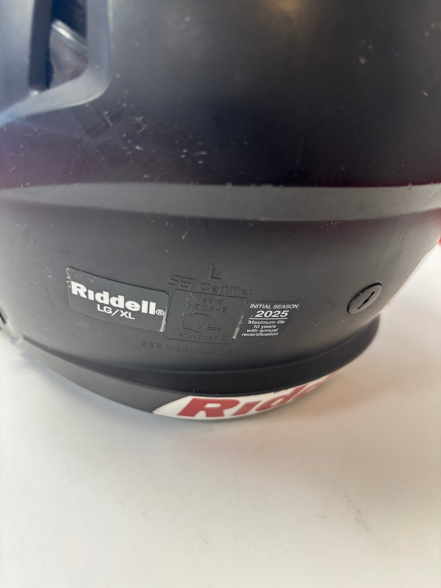 Riddell Victor-I 2025 Youth L/XL Football Helmet - Matte Black (used)