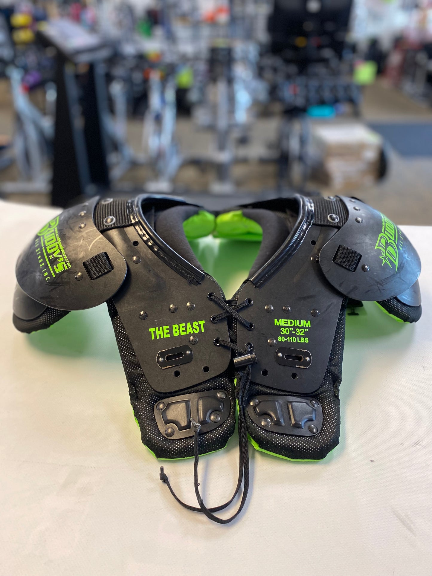 Buddy’s The Beast Youth Medium Shoulder Pads (used)