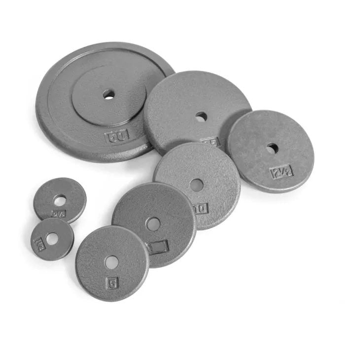 gray plate weights