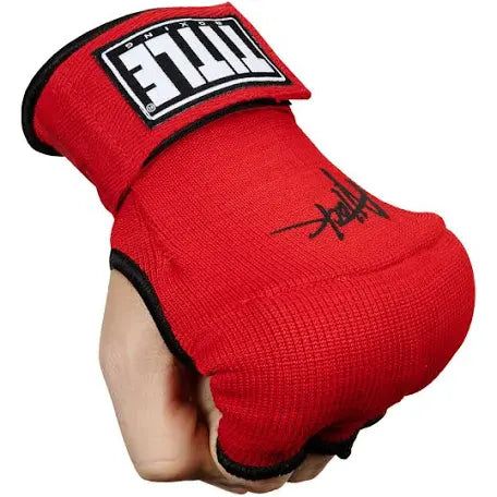 Title Boxing Attack Nitro Speed Slip on Hand Wraps - with Shock-Suppression Foam and Wrist Support