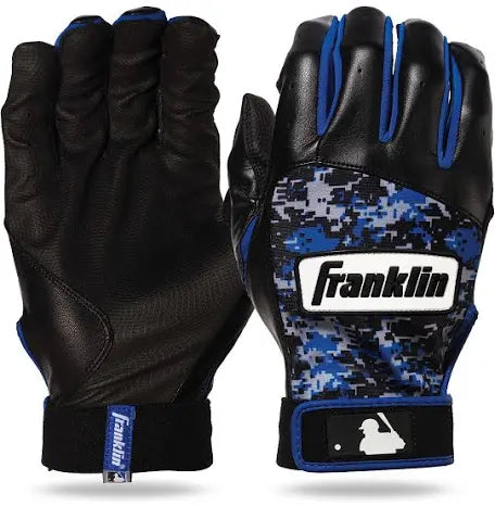 Franklin Digitek Youth Batting Gloves - with Leather Heel Patch, Microfiber Grip, and Camo Design