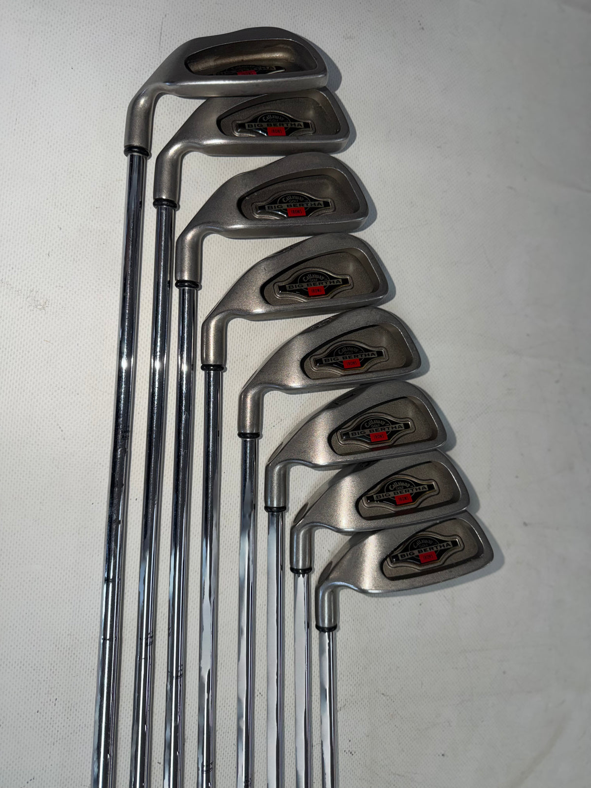 Used Callaway Big Bertha 2002 Men’s Irons Set 31-PW Steel Shaft