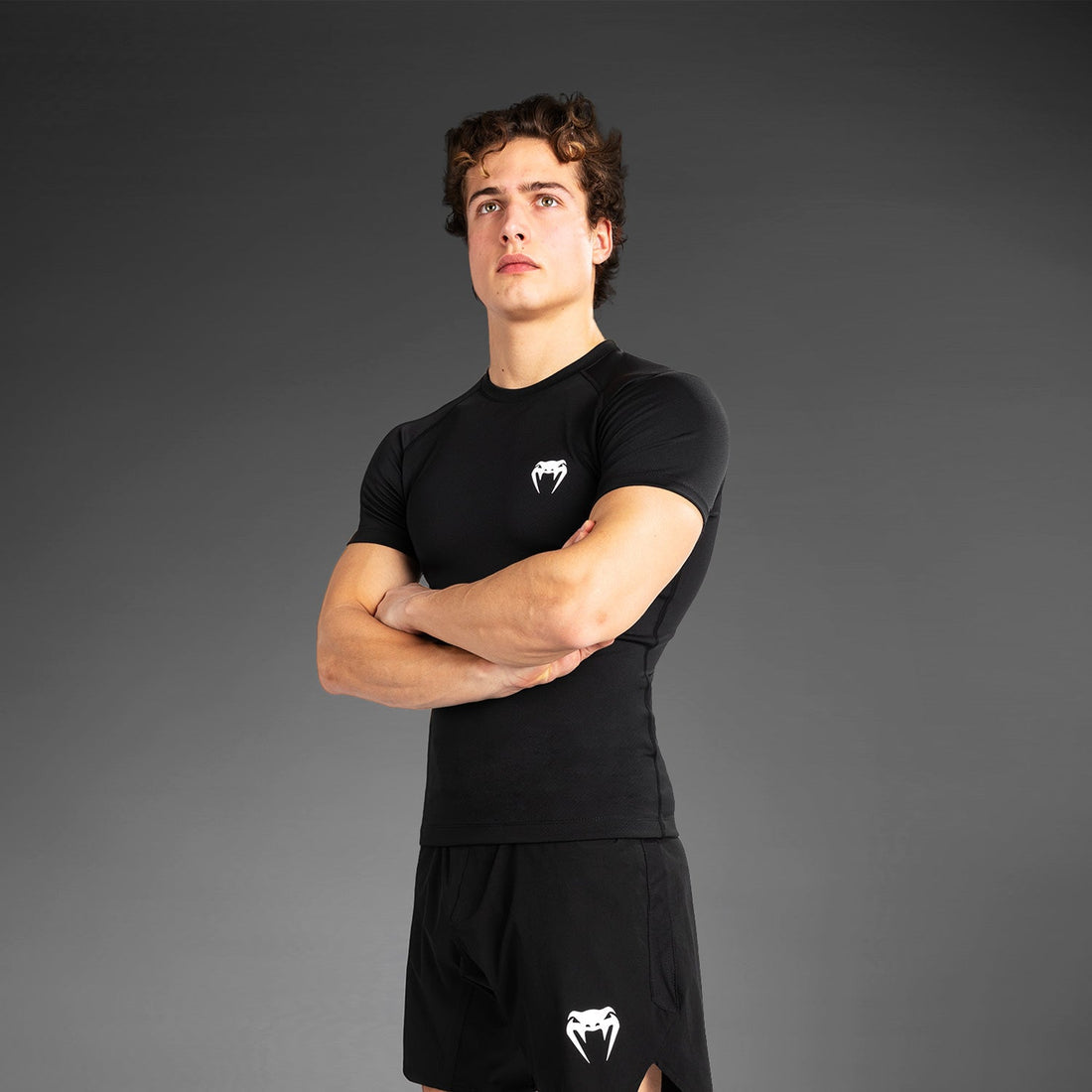 Venum Contender Men’s Short Sleeve Rashguard - Black