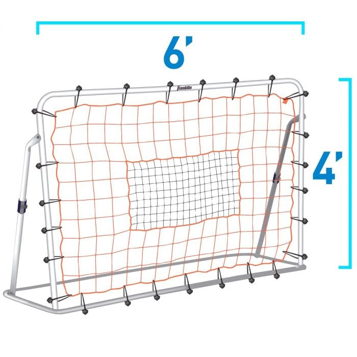 Franklin Adjustable Soccer Rebounder with Stakes 6'x4'