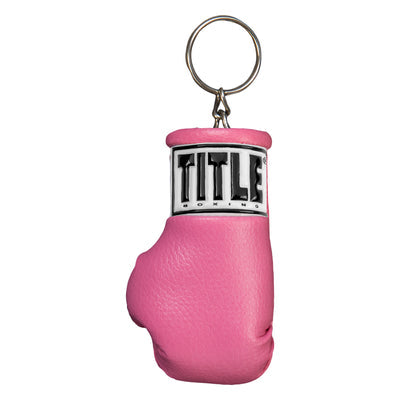 Pink Title Boxing Gloves Keychains