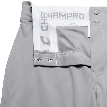 Champro Open Bottom Baseball Pant Youth Grey Inside View