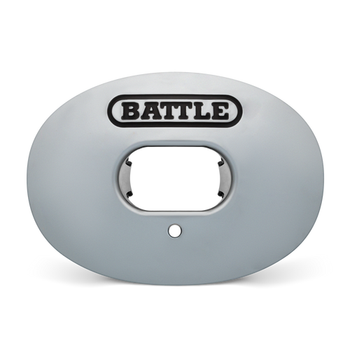 Battle Oxygen Convertible Strap Football Mouthguard- Solid Colors - Grey