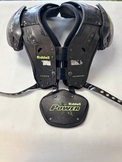 Riddell Shoulder Pads Power Volt Size Small (used)