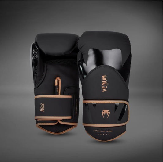 Venum Challenger 4.0 Boxing Gloves 16oz - Black/Bronze