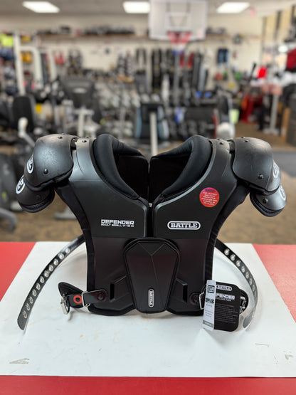 Battle Defender Football Shoulder Pads - Adult Small 17”-18” DISCOUNTED