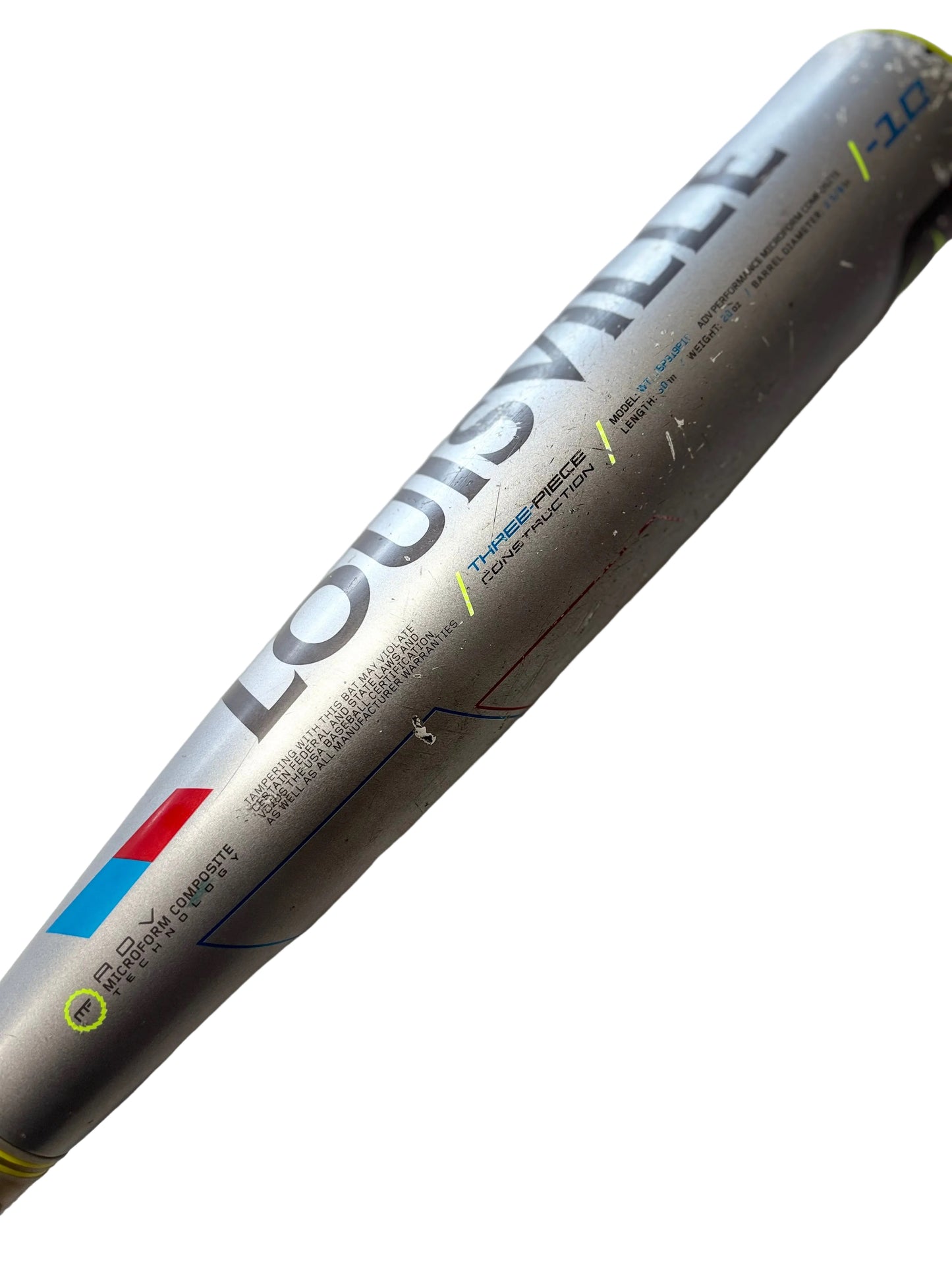 Louisville Slugger Prime 919 Baseball Bat 30” drop -10